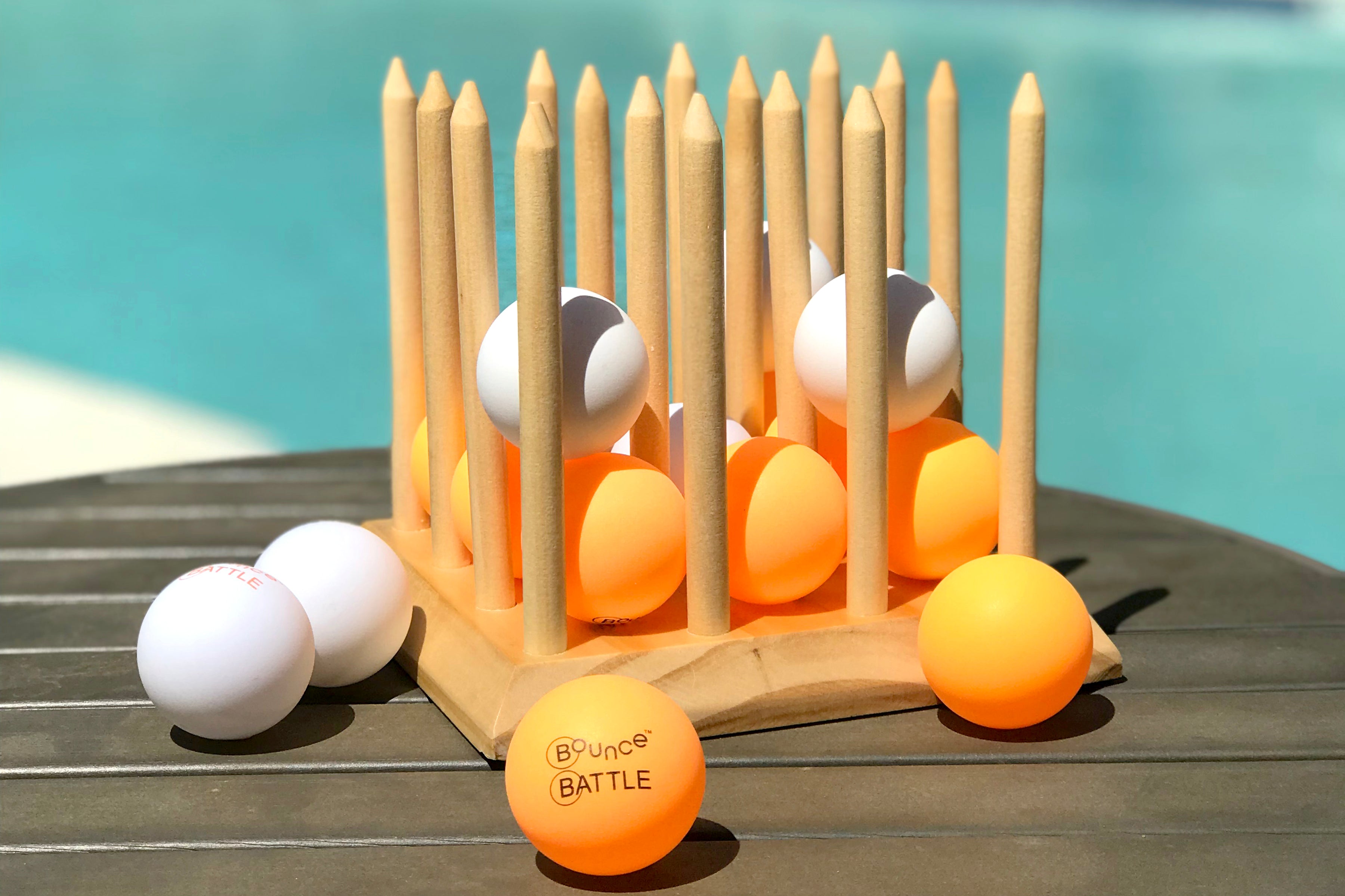 Bounce Battle Wood Edition Game Set: An Addictive Game of Strategy, Skill & Chance